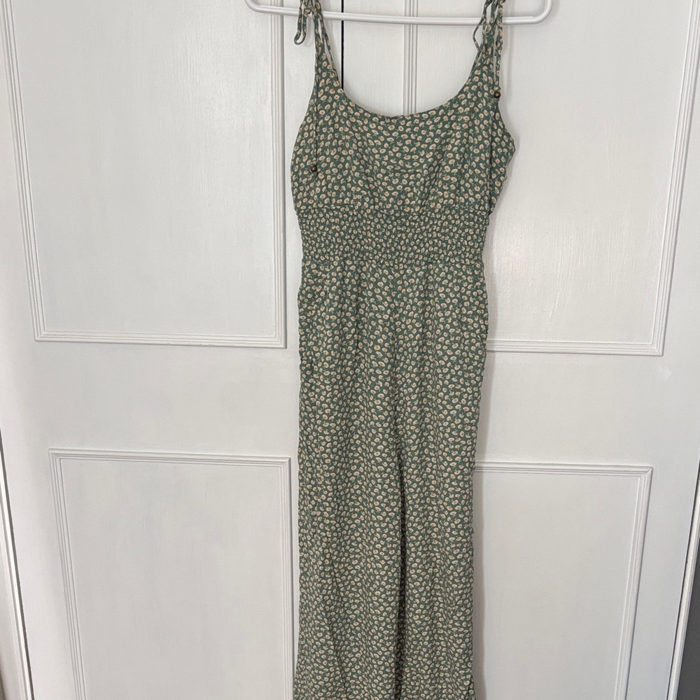American Eagle Outfitters Green Floral Dress